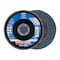 Pferd 5" x 7/8" A.H. POLIFAN Flap Disc - Z SG POWER STEELOX, Zirconia, 80 Grit, Conical 62261 - alternate 1